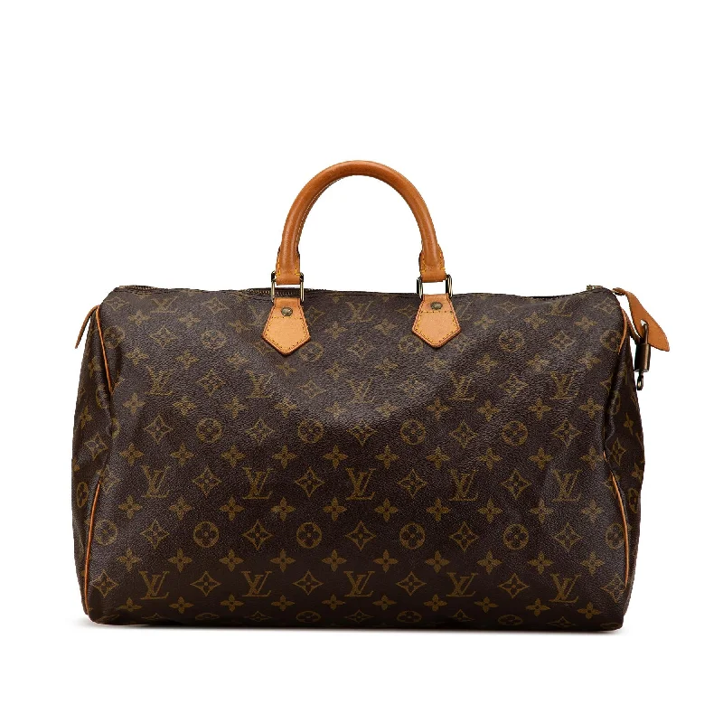 Louis Vuitton bags with unique leather options -Louis Vuitton Monogram Speedy 40 (SHG-qkKNxM)