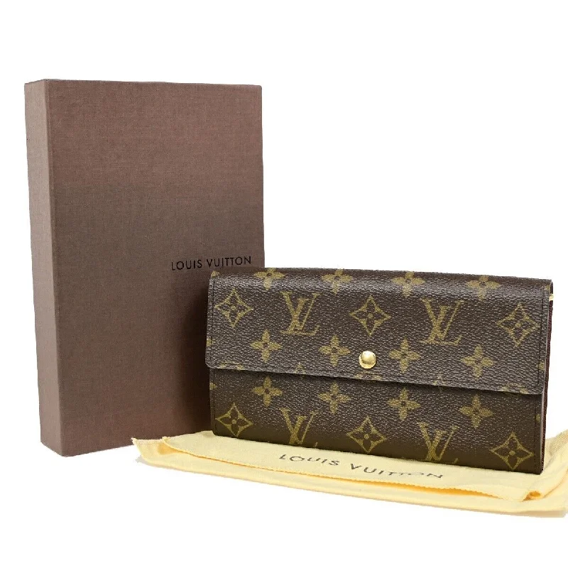 Louis Vuitton handbags with polished leather -LOUIS VUITTON Porte Monnaie Credit Wallet