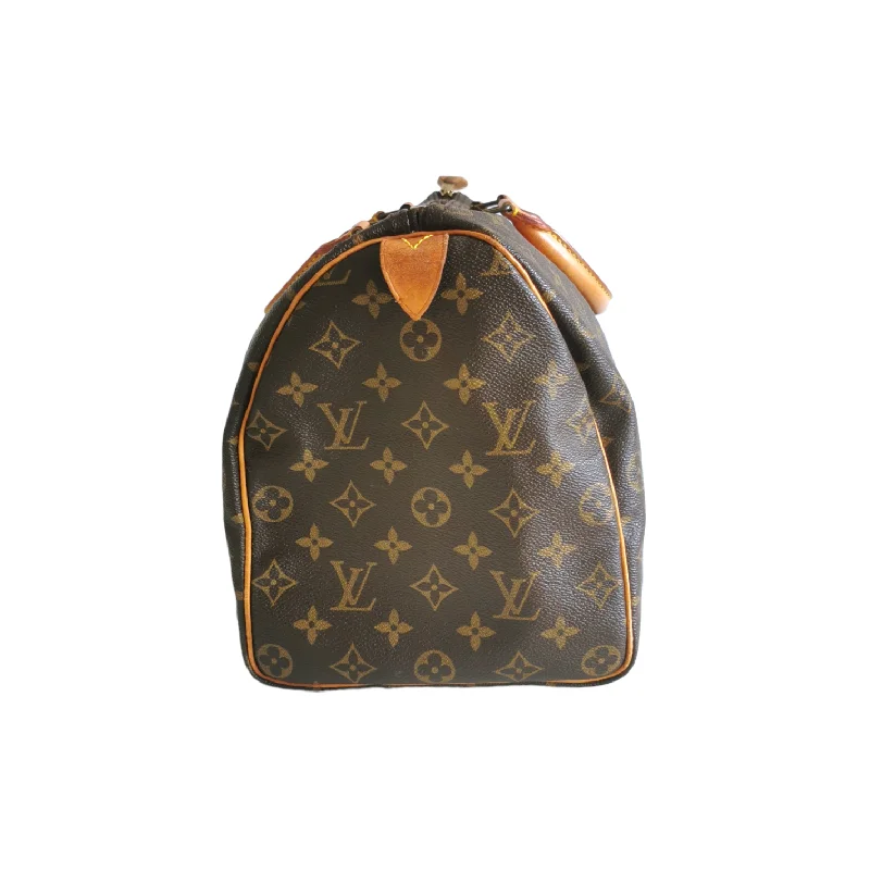 Louis Vuitton handbags with luxurious textures -Louis Vuitton Speedy 35 Monogram Canvas