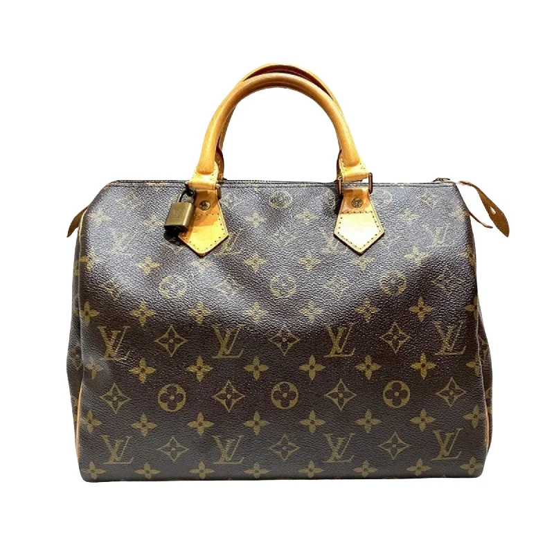 Louis Vuitton bags with chic leather details -LOUIS VUITTON Speedy Handbag