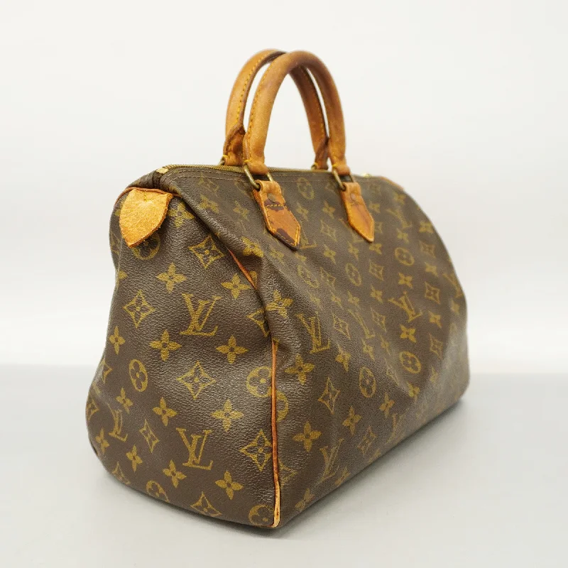 Louis Vuitton handbags with iconic shapes -LOUIS VUITTONAuth  Monogram Speedy 30 M41108 Women's Handbag